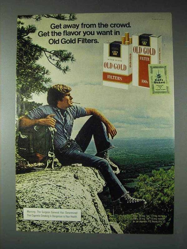 1973 Old Gold Filter Cigarettes Ad