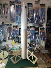 Estes Mega Der Red Max Clone Skeleton Kit Build Your Own 4" Max! 