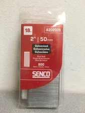 Senco A202009 2 in. 18 Ga. Straight Strip Galvanized Brad Nails 800 pk