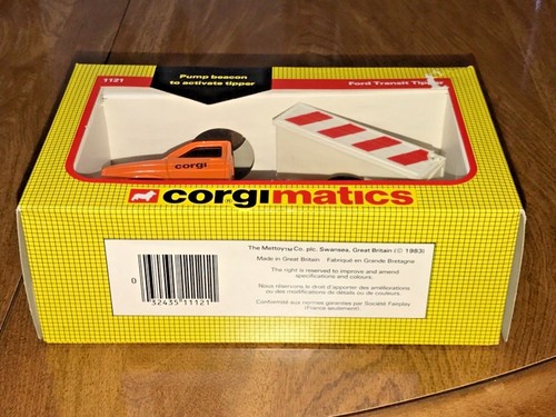 Volquete Corgi Matics Ford Transit #1121 Gran Bretaña sin usar, en caja 1983 - Imagen 4 de 7