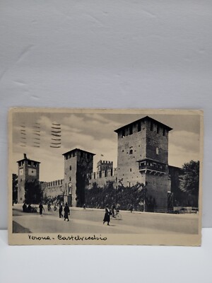 Vintage Postcard 1934 Stah Grafica Cesare Capella Milano, Verona, Italy