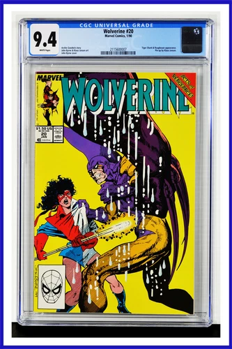 Wolverine #20 CGC Graded 9.4 Marvel January 1990 White Pages Comic Book