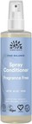 Urtekram Fragrance Free Spray Conditioner - Mild Organic Formula 100% Natural I