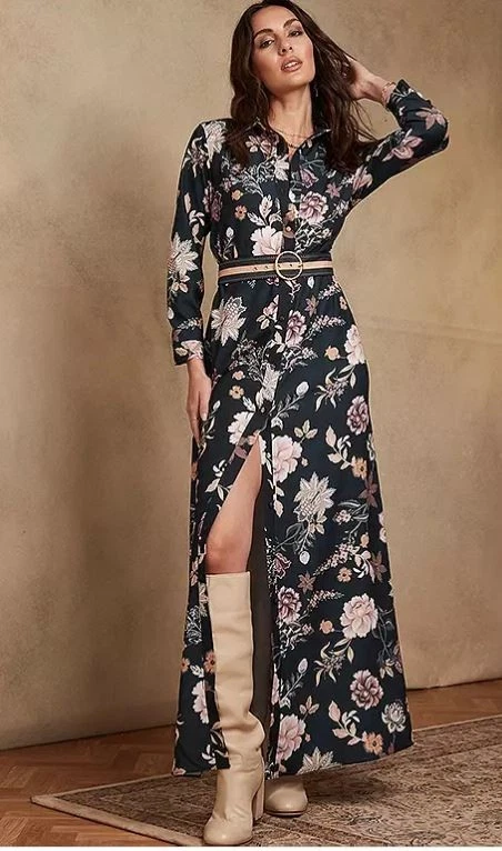 Robe été Together – Coton – Taupe Foncé – Taille 42 – Comme Neuve