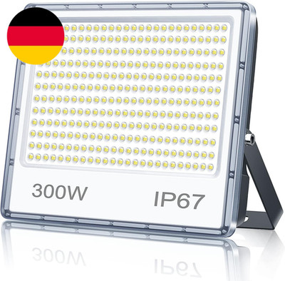 LED Strahler Außen 300W, 30000LM Superhell Fluter Außen, IP67 Wasserdicht Aussen