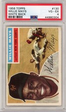 1956 Topps Willie Mays # 130 SGC 4 " White Back " HOF - SUPERSTAR