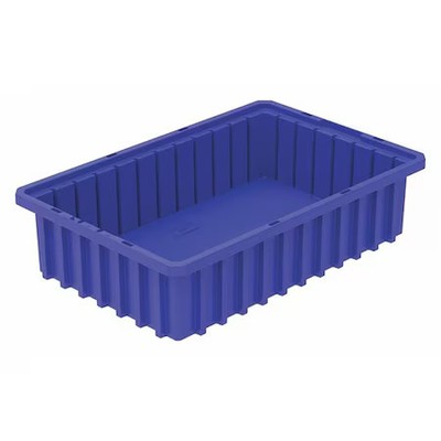 Akro-Mils 33164Blue Industrial Grade Polymer, Divider Box, Blue, 16 1/2 In L, 4
