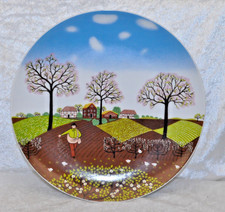 F&uuml;rstenberg - Wand /  Sammelteller -  Fr&uuml;hling   - ca.24,5 cm im &Oslash;
