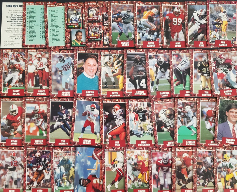1991 STAR PICS FOOTBALL YOU PICK SEE SCANS OF EVERY CARD ROOKIES,STARS MINT