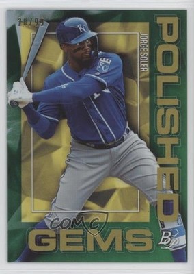 2020 Bowman Platinum Wal-Mart Polished Gems Green 20/99 Jorge Soler #PG-8 4b9