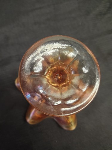 Vintage Fenton Ringelblume Karneval Glas Rosenkranz Kompott Bonboniere - Bild 4 von 7