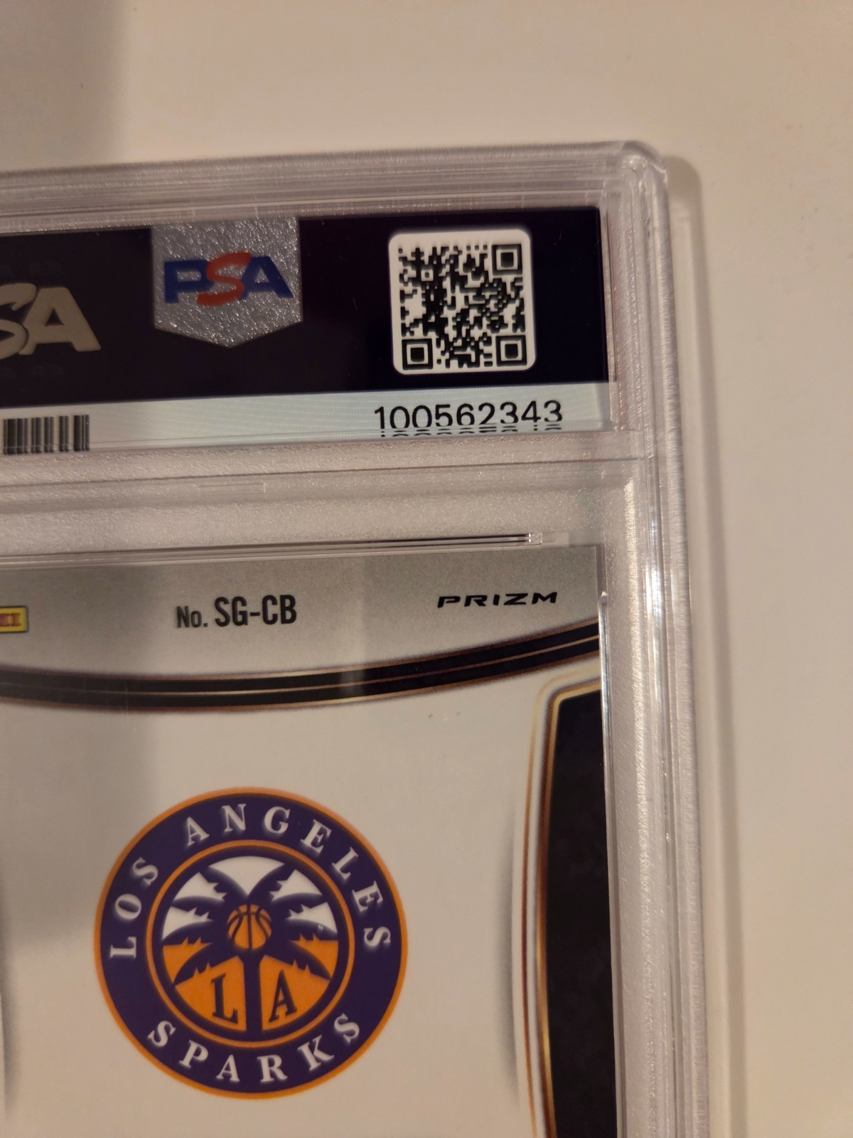2024 Panini Select WNBA Cameron Brink Signature Red Prizm Auto #69/99 PSA 10 view 9