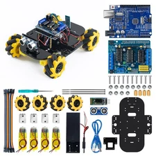 LAFVIN 4WD Mecanum Robot Car Kit Smart DIY Project Compatible with Arduino IDE
