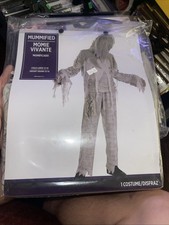 NWT Mummified Mummy 2 piece Halloween Costume Scary Unisex Child Sz Large 12-14