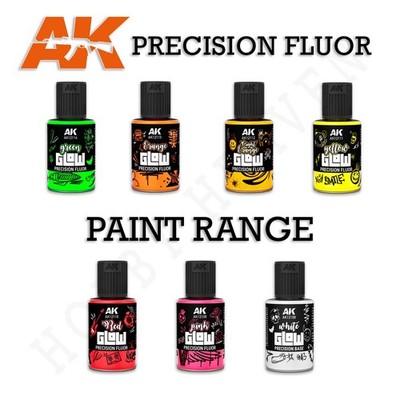 AK Interactive Glow Precision Fluor Enamel 30ml Fluoreszenz Effektlack UV Neon