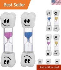 Smile Tooth 2 Minute Sand Timer Assorted Colors 2 Pack