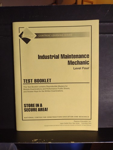 Industrial Maintenance Mechanic Level 4 Test Booklet NCCER Pearson Very Good - 第 1/13 張圖片