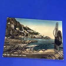 AMALFI PANORAMA DEL PORTO  VIAGGIATA CARTOLINA SOUVENIR