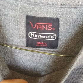 VANS X Nintendo Donkey Kong Shirt Sweatshirt Super  Mario S Small Gray NES