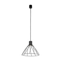 Pendelleuchte HäNgelampe Metall Schwarz Ø 29,5 Cm H: Max. 165 Cm GU10 Retro