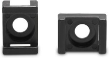 Cable Tie Mounting Base - Black - Mount Saddle Type