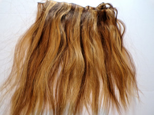 Lot 5 -Human Hair Extensions Preowned EXC condition  9" wide x 12" long