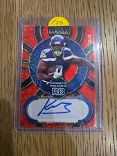 2022 Wild Card Auto Mania Retail - Circle Kenneth Walker III Red Sparkles /25