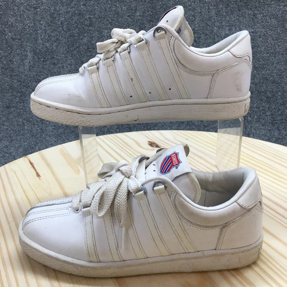 K-Swiss Zapatos Juveniles 3.5 Universitarios Clásicos Zapatillas bajas Blanco Imitación Cuero Foto 2 de 4