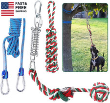 Dog Outdoor Bungee Hanging Toy, Tether Tug of War Toys for Medium to Large Dog t