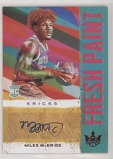 2021-22 Panini Court Kings Fresh Paint Ruby 51/99 Miles McBride #FP-MMB Auto 1s6