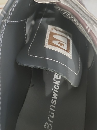 Zapatos de boliche Brunswick talla 10 gris y marrón. - Imagen 9 de 10