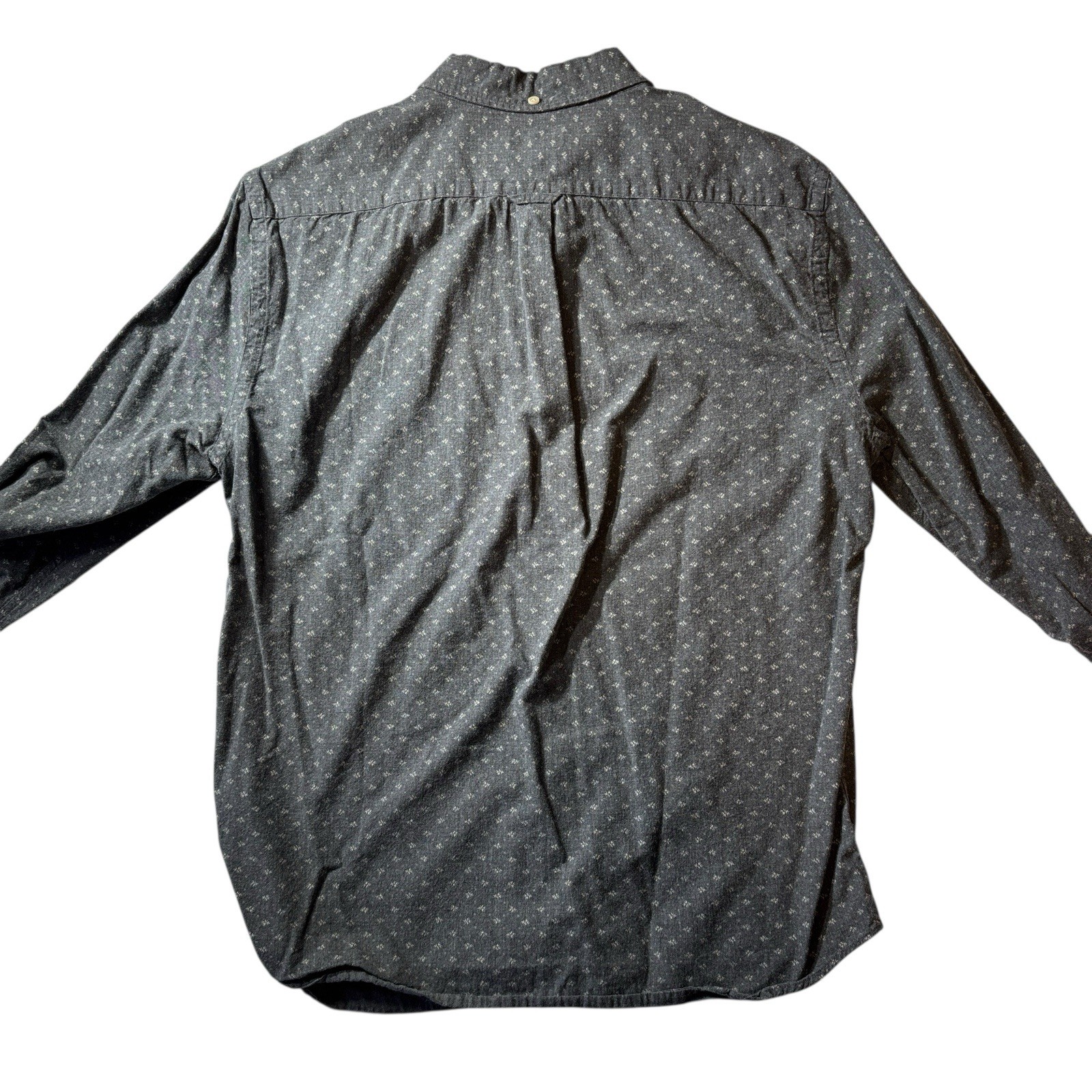 All Saints Gray Patterned Button Down Shirt Japan… - image 6