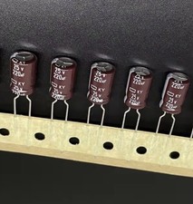 5 x Capacitor Nippon 220uF 25v 105C 8x11.5mm Radial US Seller