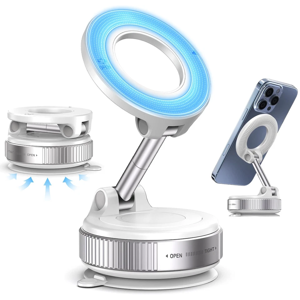 Handyhalterung Auto magnetisch MagSafe-kompatibel Saugnapf Vakuum Universal 2025 - Bild 3 von 4