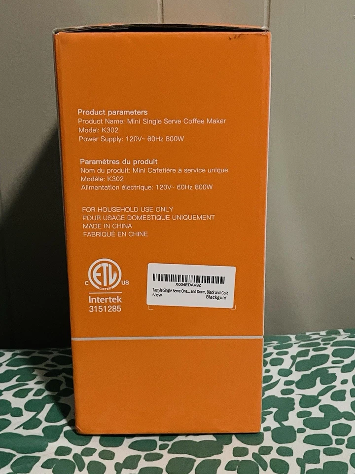 Tastyle Mini Single-Serve-Kaffeemaschine, kompakte 1-Tassen-Brüher - schwarz - Bild 2 von 4