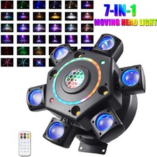 6 Arm Moving Head Light RGBW Beam Laser Disco Ball Light DJ Stage Lighting DMX