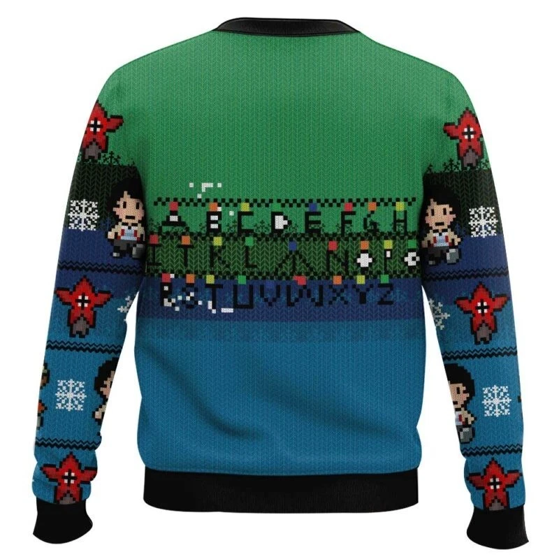 Upside Down Stranger Things Ugly Christmas Sweater