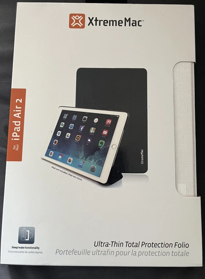 XtremeMac Ultra Thin Total Protection Folio for iPad Air 2 - Weiß - New