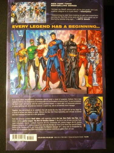 Justice League New 52 Omnibus Vol 1 By Geoff Johns (DC Comics) Brand New Sealed - Picture 2 of 2