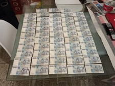 Strepitoso Lotto 53 Banconote Da 10000 Lire Alessandro Volta