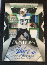 2025 Panini Black Eddie George 3/15 Quad Patch Auto🔥 Panini Black Capstones🔥 