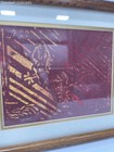 JM Red Gold Gecko Abstract Art Print Framed Signed Numbered 9/10  — photo 7