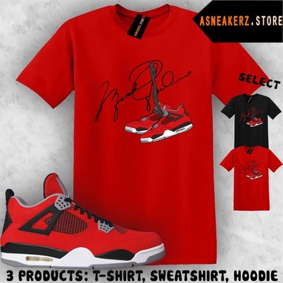 Tee Shirt Matching AJ 4 Toro Bravo 2026 To Match Sneaker MJ Shoelace 4s T-Shirt