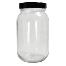 QORPAK GLC-01779 Bottle,109 mm H,Clear,62 mm Dia,PK24 21RM31