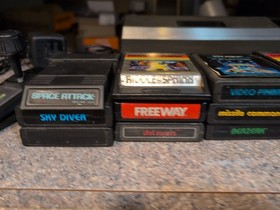 Atari 7800 Console With 15 Games Tested Defender  Space Invaders  Pac Man