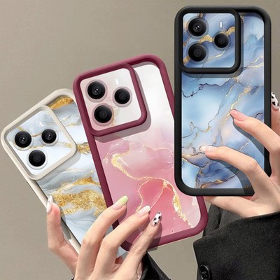 Hülle für Xiaomi Redmi Note 15 14 13 Pro Mi 14T 13T M6 Pro Marmor-Silikon Schutz