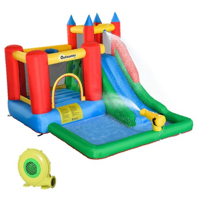 #ad 6 in 1 Inflatable Bounce House with Pool amp; Water Cannon Play Set for Kids#x27; $377.01