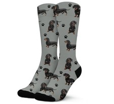 Funny Dog Crew Socks,Cute Dog Athletic Running Socks for Men Women Dachshund