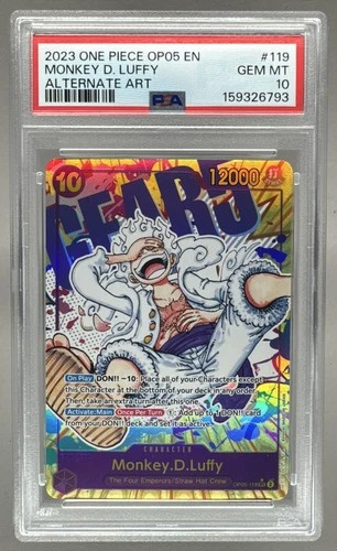 6793 Monkey D. Luffy 2023 One Piece Awakening New Era #OP05-119 Alt Art PSA 10