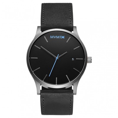 MVMT Classic Black Silver Herrenuhr mit Lederband D-MM01-BSL